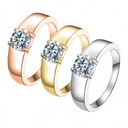 Sada obrúčok pre pár s diamantmi 0,5ct a 1ct prstene pre páry S925 Stav balenia originálne