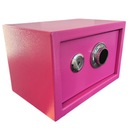 Sejf domowy szyfrowy mechaniczny skrytka kasetka różowy stylowy design