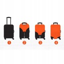 Чехол для дорожного чемодана, защитный чехол, размер M, маленький багаж, 63x42x26 см