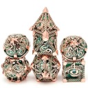 НАБОР «ГЛАЗА В ГЛАЗА» ИЗ 7 МЕТАЛЛИЧЕСКИХ КУБИКОВ ДЛЯ РПГ