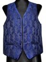 Chabrowa Modrá vesta do obleku s kaskádovou kravatou veľ. 44 Druh oblekový