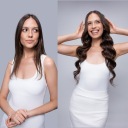 Clip In Natural Hair 60 см 3 ленты 65 грамм #3 Натуральные коричневые наращивания
