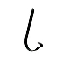 Металлический крючок Scala G125 длинный, бронза