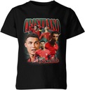 ДЕТСКАЯ ФУТБОЛЬНАЯ ФУТБОЛКА CRISTIANO RONALDO, ПОРТУГАЛИЯ С ПРИНТОМ R 128