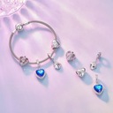 G976 Serce Titanic Jack i Rose srebrny charms koralik beads Motyw serce