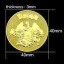 Покемон Золотая игрушечная монета Сувенир Огненный дракон Чаризард для подарка