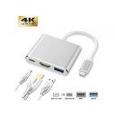 Многопортовый АДАПТЕР TYPE-C РАЗВЕТВИТЕЛЬ HDMI + TYPE-C + USB DEX 4K UltraHD