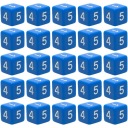 НАБОР ИЗ 25 ГОЛУБЫХ ШЕСТИГРАННЫХ КУБИКОВ D6 ДЛЯ РПГ, 1,6 СМ.