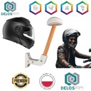 DELOSPRO Крючок для вешалки для мотоциклетного шлема EXTREME WOOD WHITE