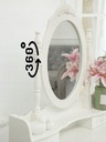 LED косметический туалетный столик с косметическим зеркалом, БЕЛЫЙ ТАБУРЕТ, 4 ящика!