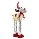 ТЕЛЕСКОПИЧЕСКИЙ РОЖДЕСТВЕНСКИЙ ОЛЕНЬ ПОД РОЖДЕСТВЕНСКОЙ ЕЛКОЙ 85см РОЖДЕСТВЕНСКОЕ УКРАШЕНИЕ + LED
