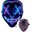 СВЕТЯЩАЯСЯ СВЕТОДИОДНАЯ МАСКА ЧИСТКА КАРНАВАЛЬНАЯ ВЕЧЕРИНКА ХЭЛЛОУИН ВЕЧЕРИНКА