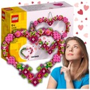 LEGO СЕРДЦЕ ЦВЕТЫ ROSE CREATOR ОРНАМЕНТ В ФОРМЕ СЕРДЦА ПОДАРОК ​​НА ДЕНЬ ВАЛЕНТИНА