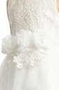 Elegantné šaty pre dievčatá Amy biela, 104 Veľkosť (new) 104 (99 - 104 cm)