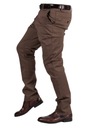 Ткань прямая мужская CHINOS, коричневая MADDY, размер 34