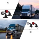 KIT 2EL HEADLIGHT DIMENSIONS LED OBRYSOWKA TRAILER TRAILER LAFETTE 12V 24V  photo 14