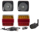 KRAMP LA60025 КОМПЛЕКТ ФАР LED (СВІТЛОДІОД) KWADRATOWYCH 12V NA МАГНІТ 7-PIN IP65  фото 8