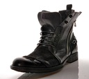 Ботинки челси МУЖСКИЕ черные в стиле милитари, кожа, 42 PL