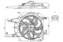 VENTILADOR DEL RADIADOR CON CUERPO NISSAN PRIMASTAR OPEL VIVARO A RENAULT 