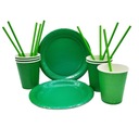 Зеленый шаг набор + чашки + соломинка