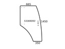 СТЕКЛО ДВЕРИ ПРАВОЕ, ZETOR PROXIMA 53369093