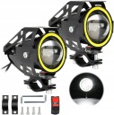 ГАЛОГЕНИ МОТОЦИКЛЕТНЫЕ РЕШЕТКИ STROBOSKOPU7 12-80V 2ШТ RING СВЕТОДИОДНЫЕ ФАРЫ  фото 13