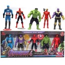 НАБОР ИЗ 5 ФИГУРОК МСТИТЕЛЕЙ АКСЕССУАРЫ ХАЛК ЖЕЛЕЗНЫЙ ЧЕЛОВЕК-ПАУК ТАНОС АМЕРИКА 12 СМ