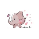 Горшок противоскользящий ELEPHANT розовый Minimal Maltex