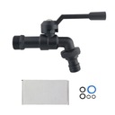 1 латунный смеситель для наружного использования. Простота в использовании.