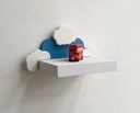 Полка для детской комнаты Скрытый Крепеж Cloud Blue 24,5х24,5 см