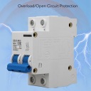 DC 500V 2P МІНІ OBWOD BRKER DIN RAIL MOUNT RAIL BRKER НИЗЬКИЙ 20  (18154774574) фото min 9