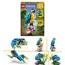Подвижный экзотический попугай, рыбка и лягушка, набор 31136 — LEGO Creator 3 в 1