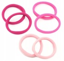 Lycra Hair Elastics Pink - 6 штук