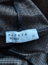 PAPAYA cienka bluza w pepitkę XL Kolor brązowy