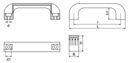 Uchwyt plastikowy przelotowy 132D8,5 Kod producenta 132D8,5