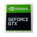 025l Наклейка nVidia GEFORCE GTX 18 x 18 мм