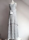 MAYA sukienka cekinowa długa haft maxi 36 S Styl glamour