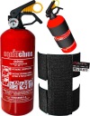 ОГНЕТУШИТЕЛЬ 1 КГ С МАНОМЕТРОМ + ДЕРЖАТЕЛЬ НА ВЕЛКРО ДЛЯ АВТОМОБИЛЯ