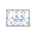 Витрина Информационная доска 8хА4 - НАРУЖНАЯ