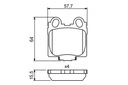 ZAPATAS DE FRENAPARA PARTE TRASERA BOSCH PARA LEXUS GS 300 430 