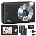 ЦИФРОВАЯ КАМЕРА HD 1080P 16-кратный ЗУМ 44 МП КАРТА 32 ГБ