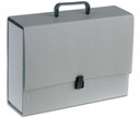 Портфель с ручкой B4 Jumbo серебристый Penmate