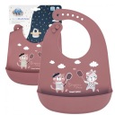 CANPOL Нагрудник силиконовый с карманом, ВОДОНЕПРОНИЦАЕМЫЙ