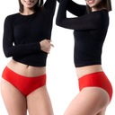 JULIMEX FIGI KLASYCZNE SIMPLE PANTY BEZSZWOWE CZERWONE STUDNIÓWKA XL