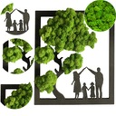 МОХ КАРТИНА СЕМЕЙНЫЙ БОНСАЙ ДЕРЕВО МОХ ЦЕЛЛИЗМ ЖИВАЯ ЖИВОПИСЬ ДЕРЕВО ЖИЗНИ