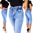 Šortky Jeans PLUS SIZE ZOŠTIEHLIACE RYBIČKY