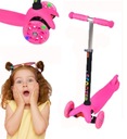 СКЛАДНОЙ ТРЕХКОЛЕСНЫЙ БАЛАНСОВЫЙ САМОКАТ ДЛЯ ДЕТЕЙ, СВЕТОДИОД РОЗОВЫЙ