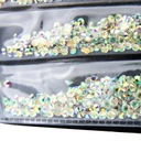 Kamienky na nechty sklenené C-1 Crystal AB mix veľkostí cca 1440 ks balenie Značka Allepaznokcie