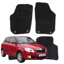 SKODA FABIA 2 II DE FELPA ALFOMBRILLAS PARA AUTO 2007-2014 B 