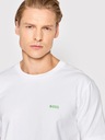 HUGO BOSS biele tričko meska boss bavlnené basic Kolekcia 10110340